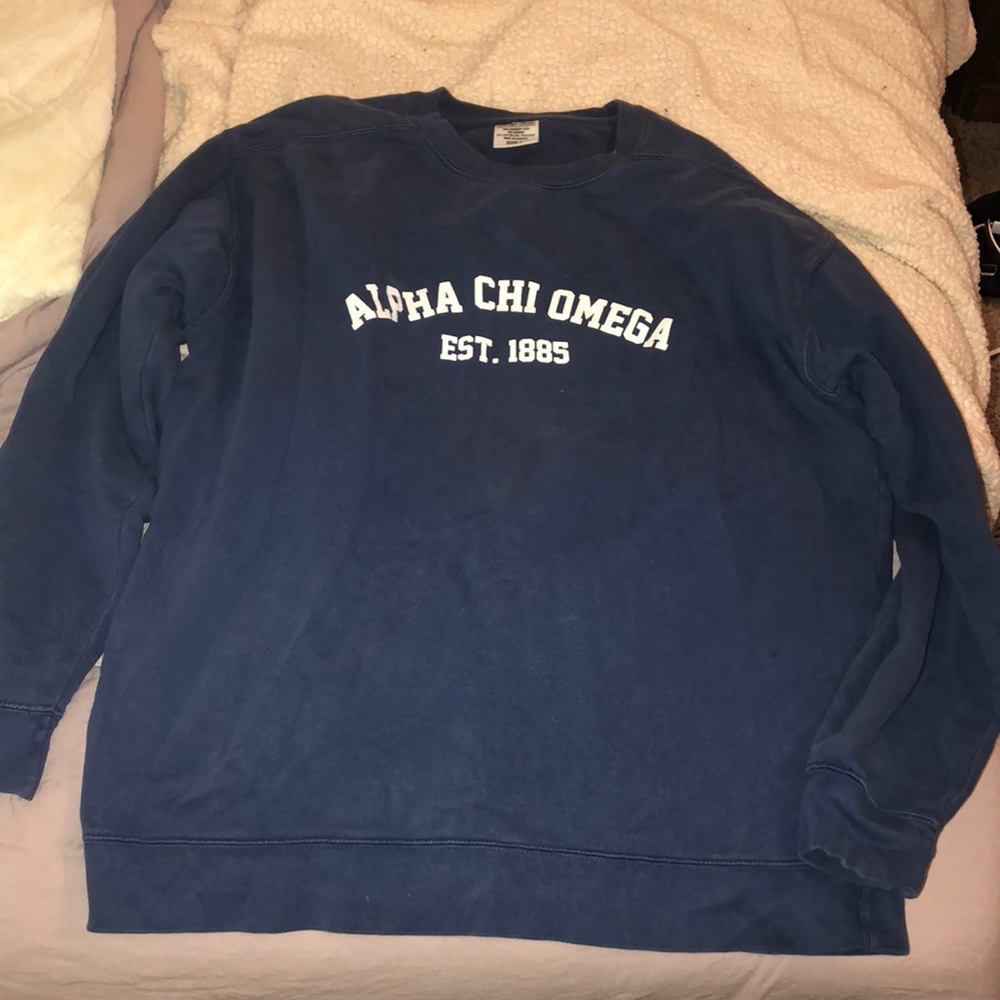 Alpha Chi Omega comfort colors sweatshirt
